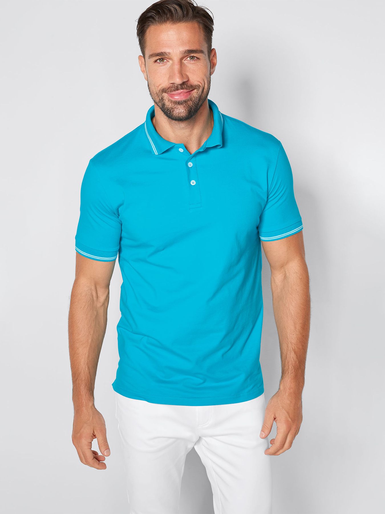 Polo mixte en single jersey