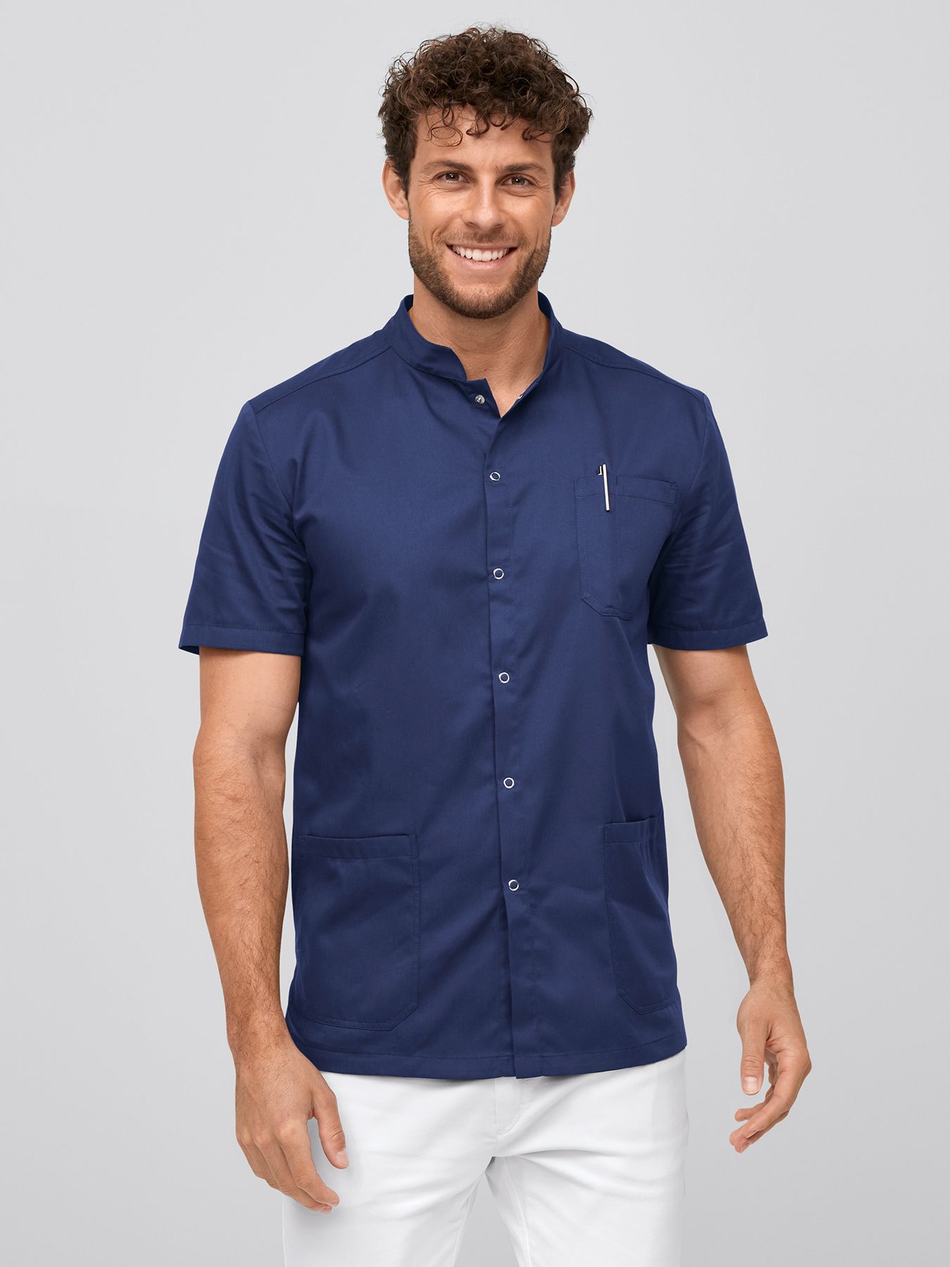 Blouse médicale avec boutonnière à pressions ARNES