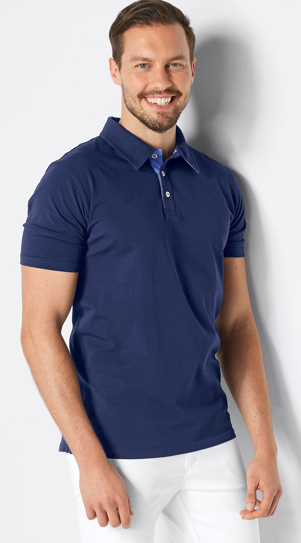Chemise homme avec col en single jersey 