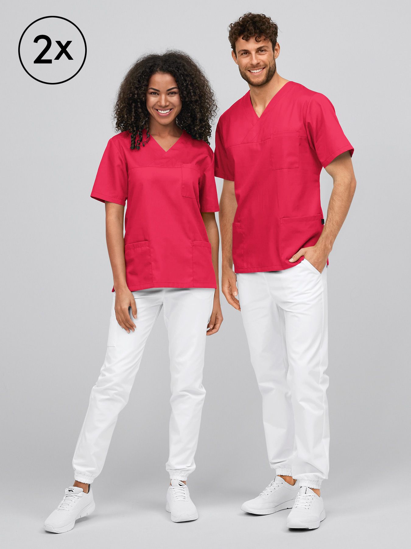 Tunique mixte de bloc opératoire PISA – lot de 2