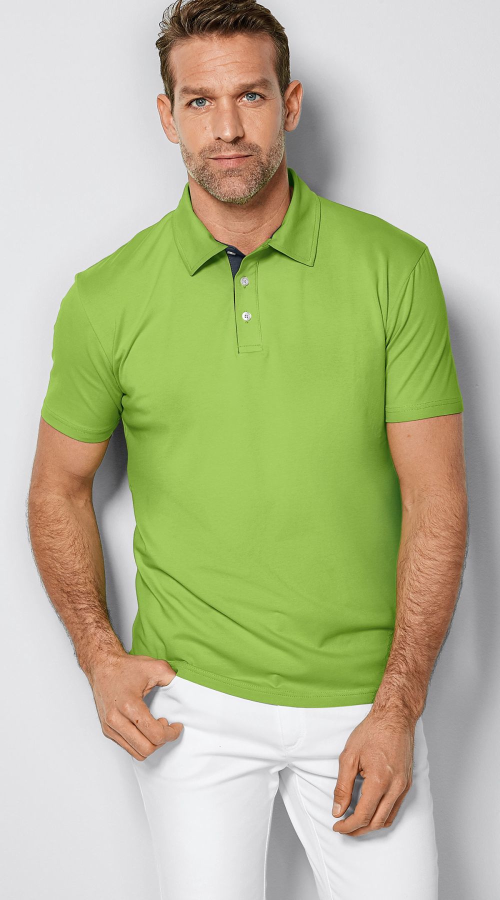 Chemise homme avec col en single jersey 