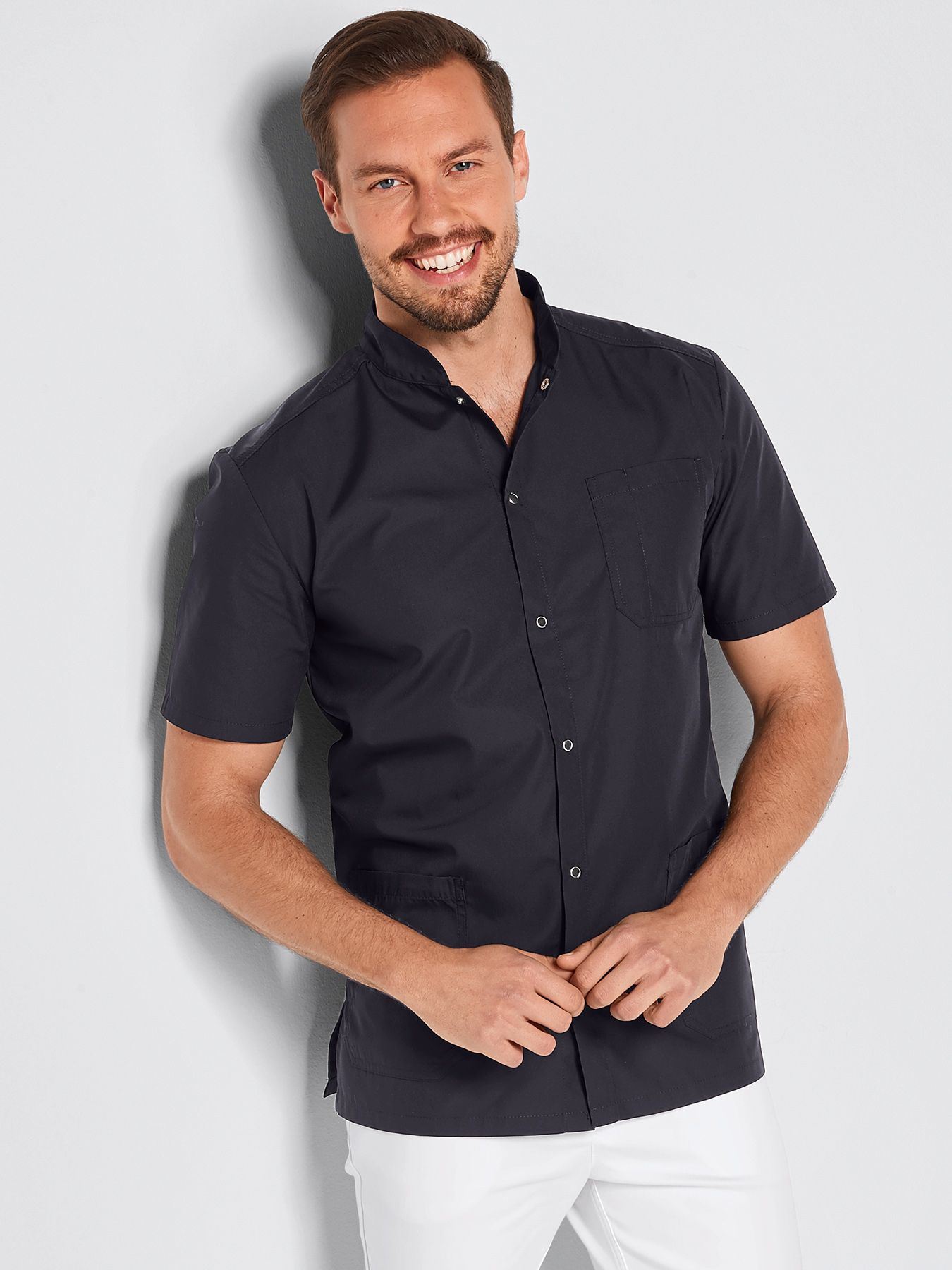 Blouse médicale avec boutonnière à pressions ARNES