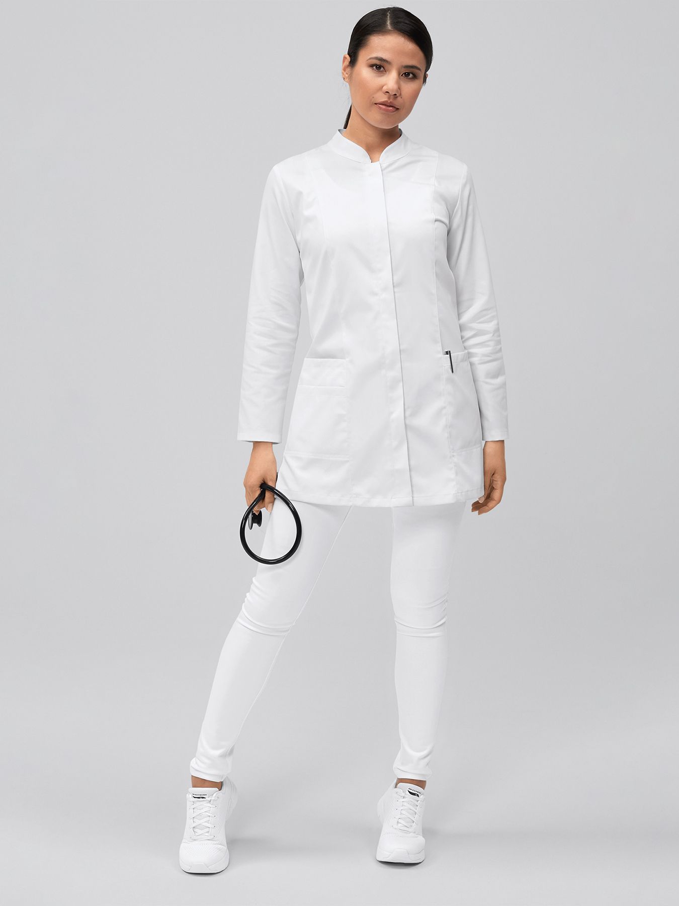 Blouse médicale  à manches longues – extensible