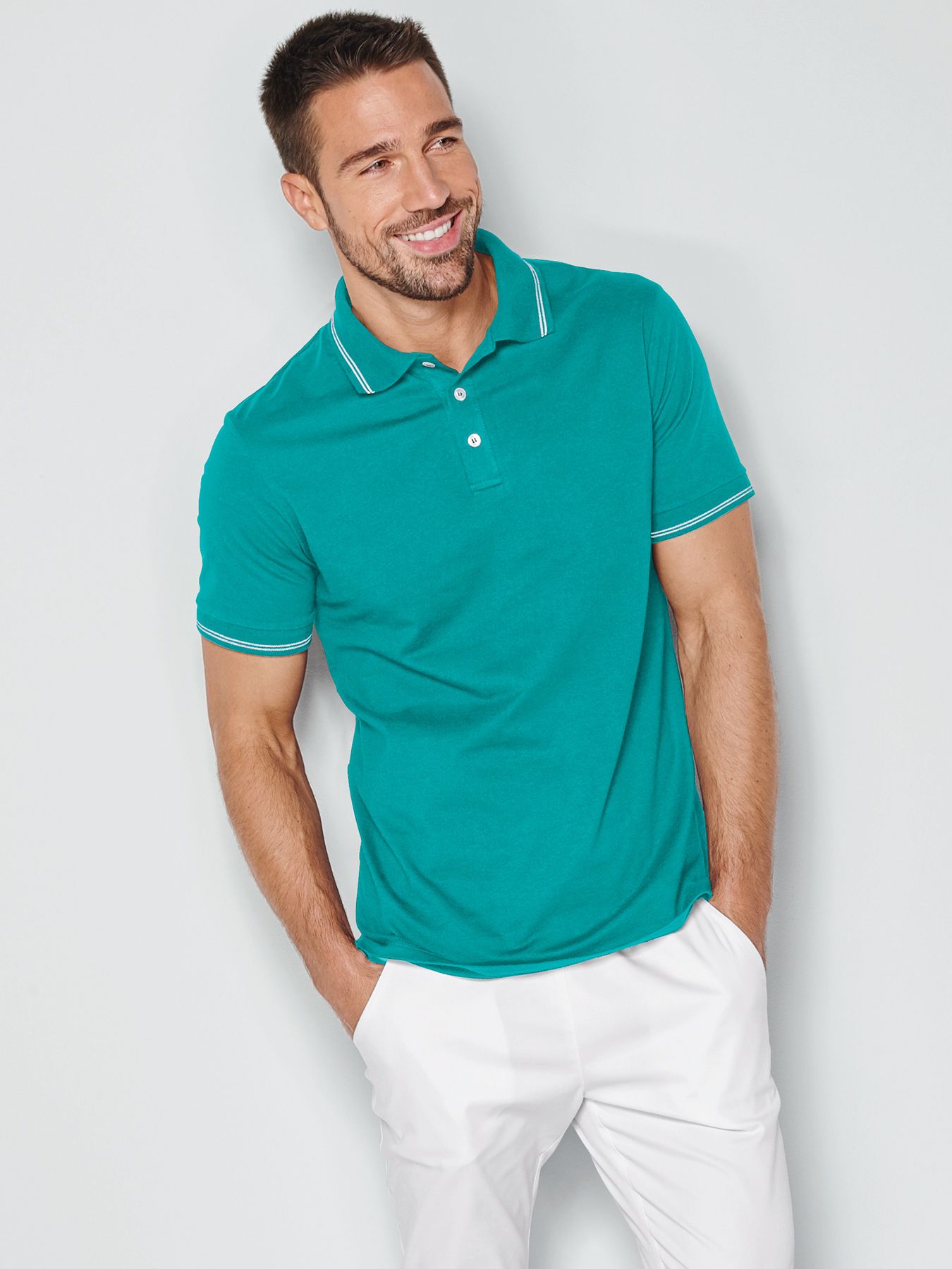 Polo mixte en single jersey