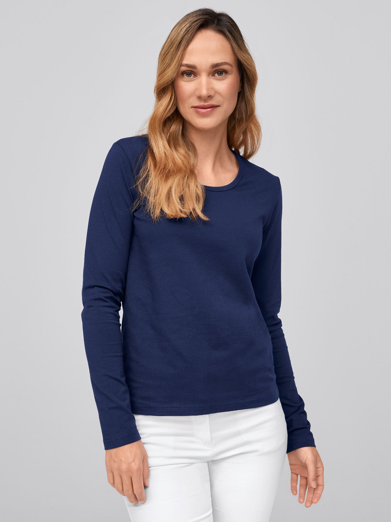 T-shirt femme à manches longues ZAMORA, lavage à 60°