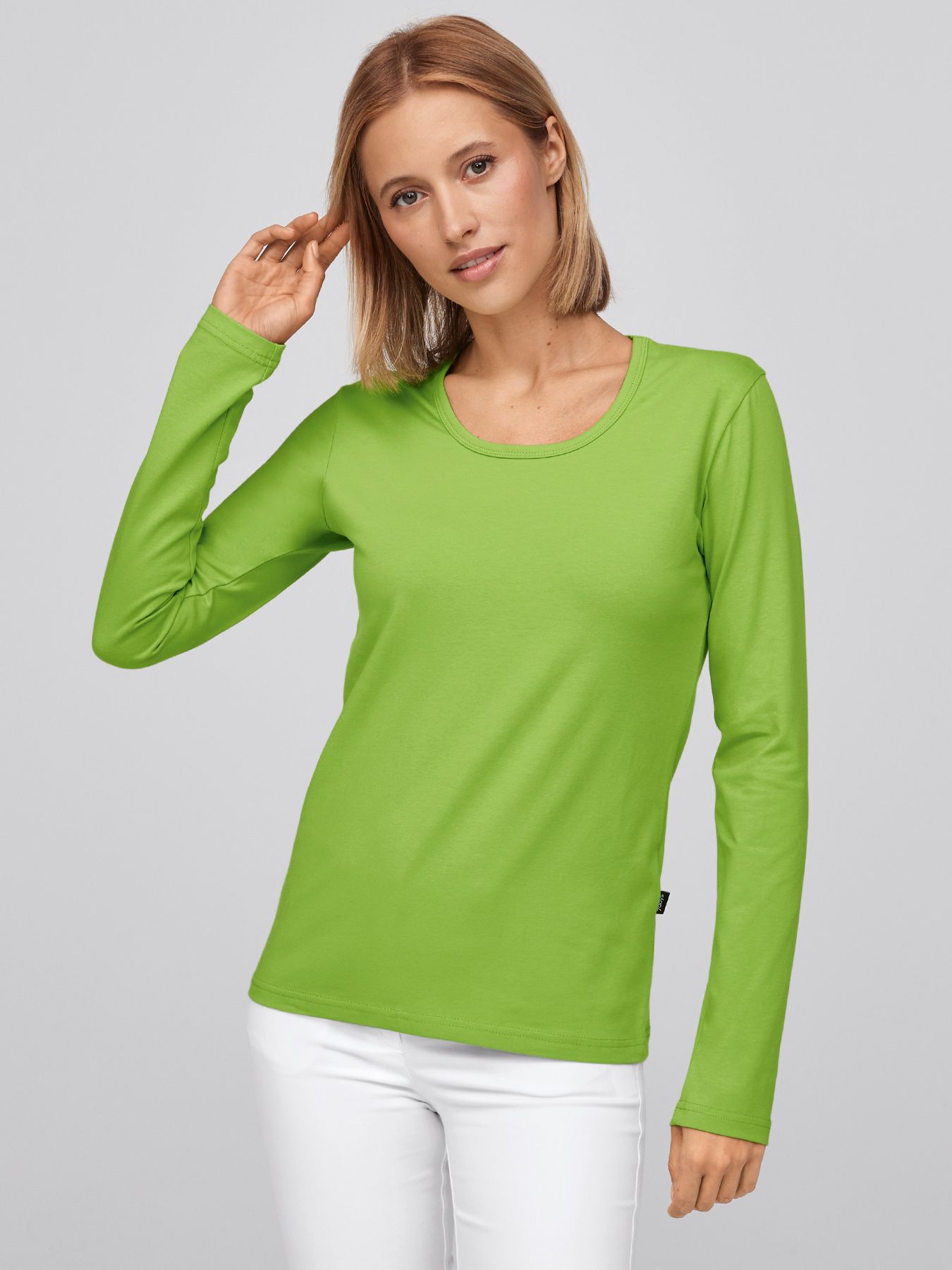 T-shirt femme à manches longues ZAMORA, lavage à 60°