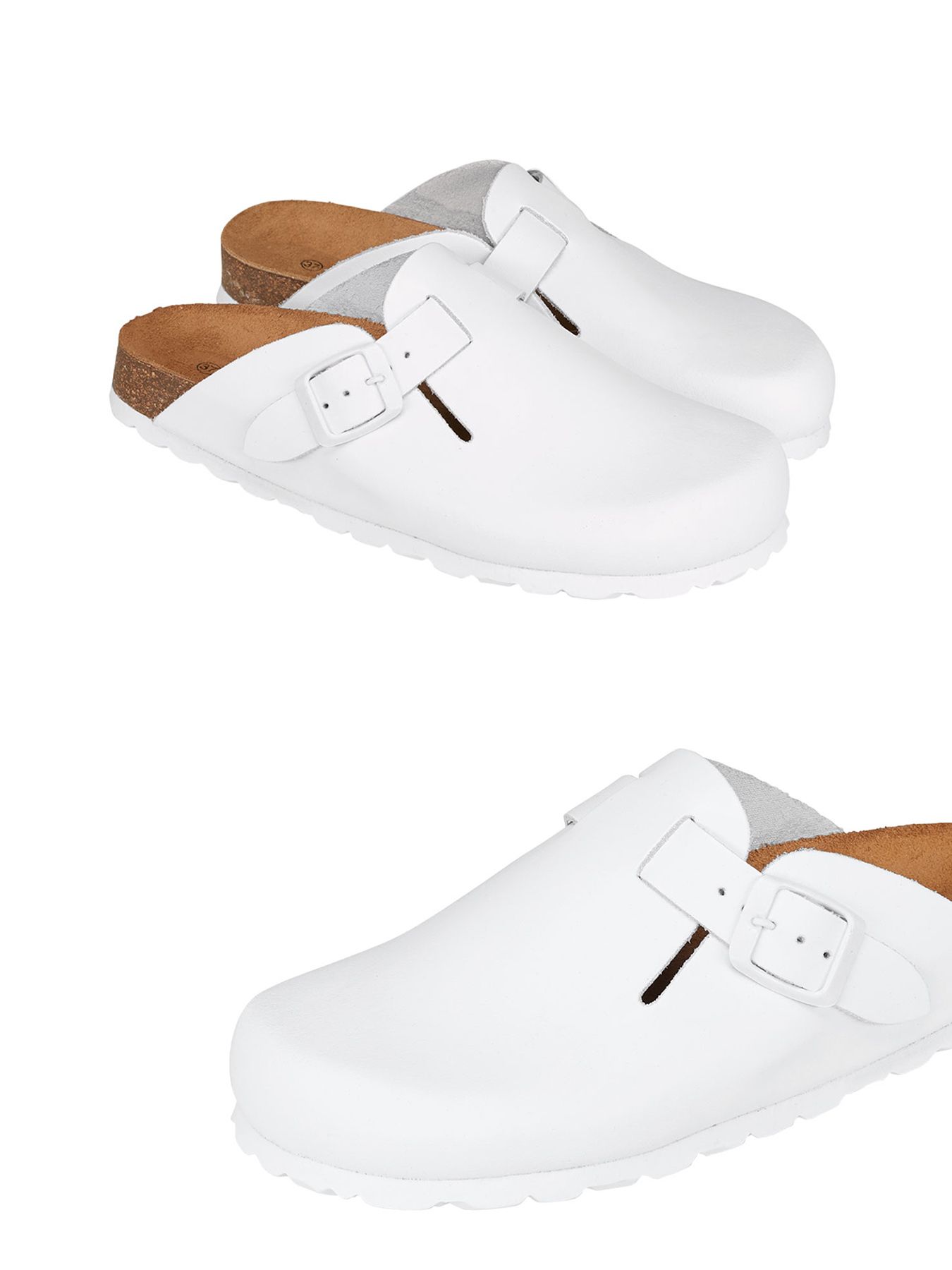 Mules en cuir