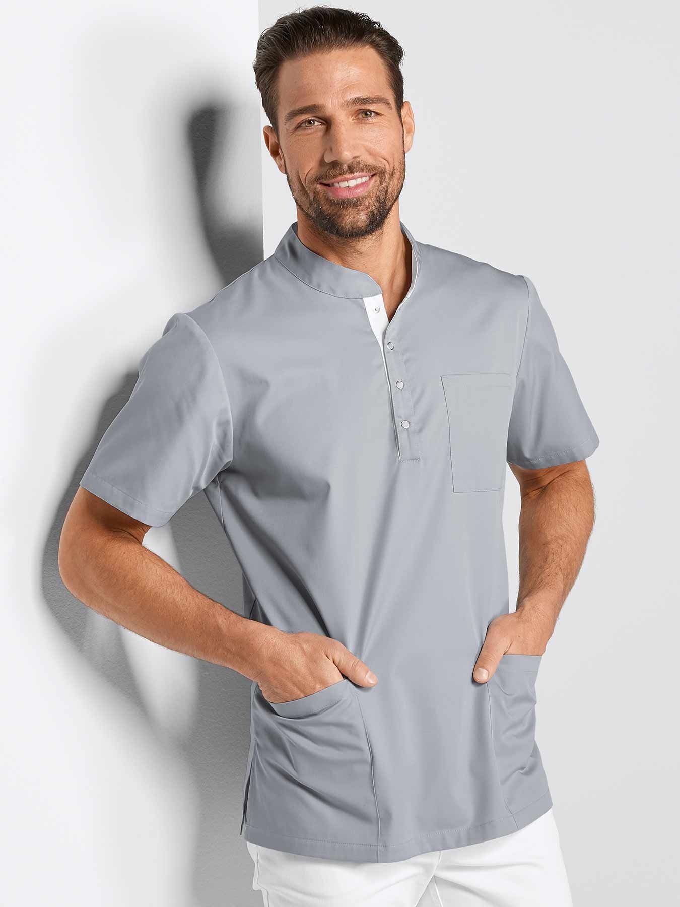 Tunique médicale facile à enfiler ANNAN – fermeture à boutons