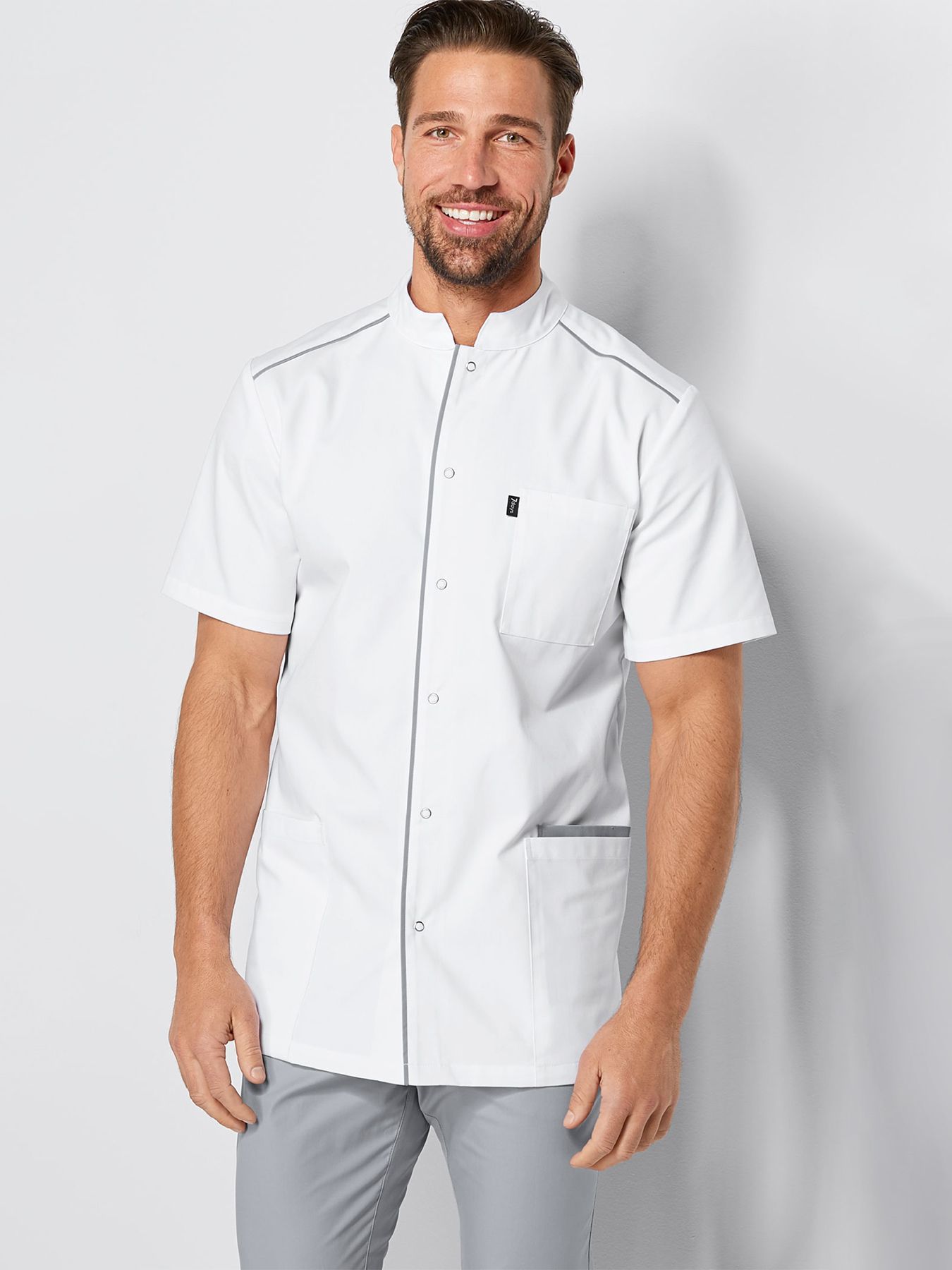 Blouse médicale avec boutonnière à pressions ANTRIM