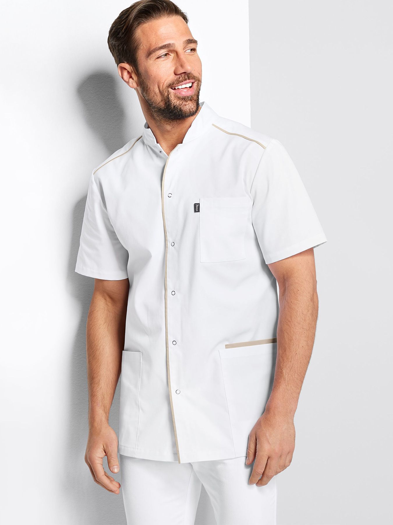 Blouse médicale avec boutonnière à pressions ANTRIM