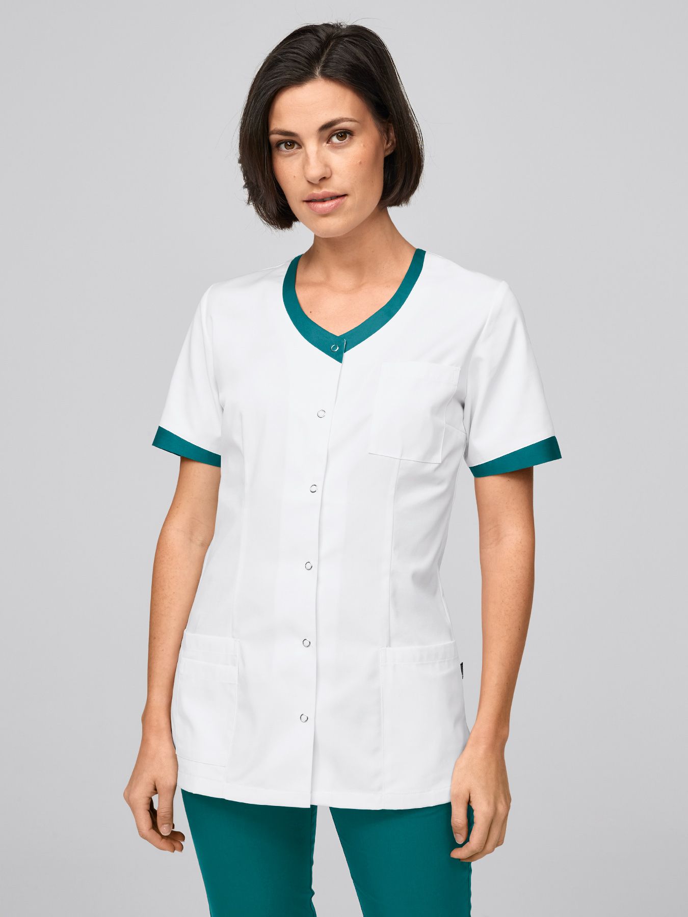 Blouse médicale avec détails colorés HEIDE