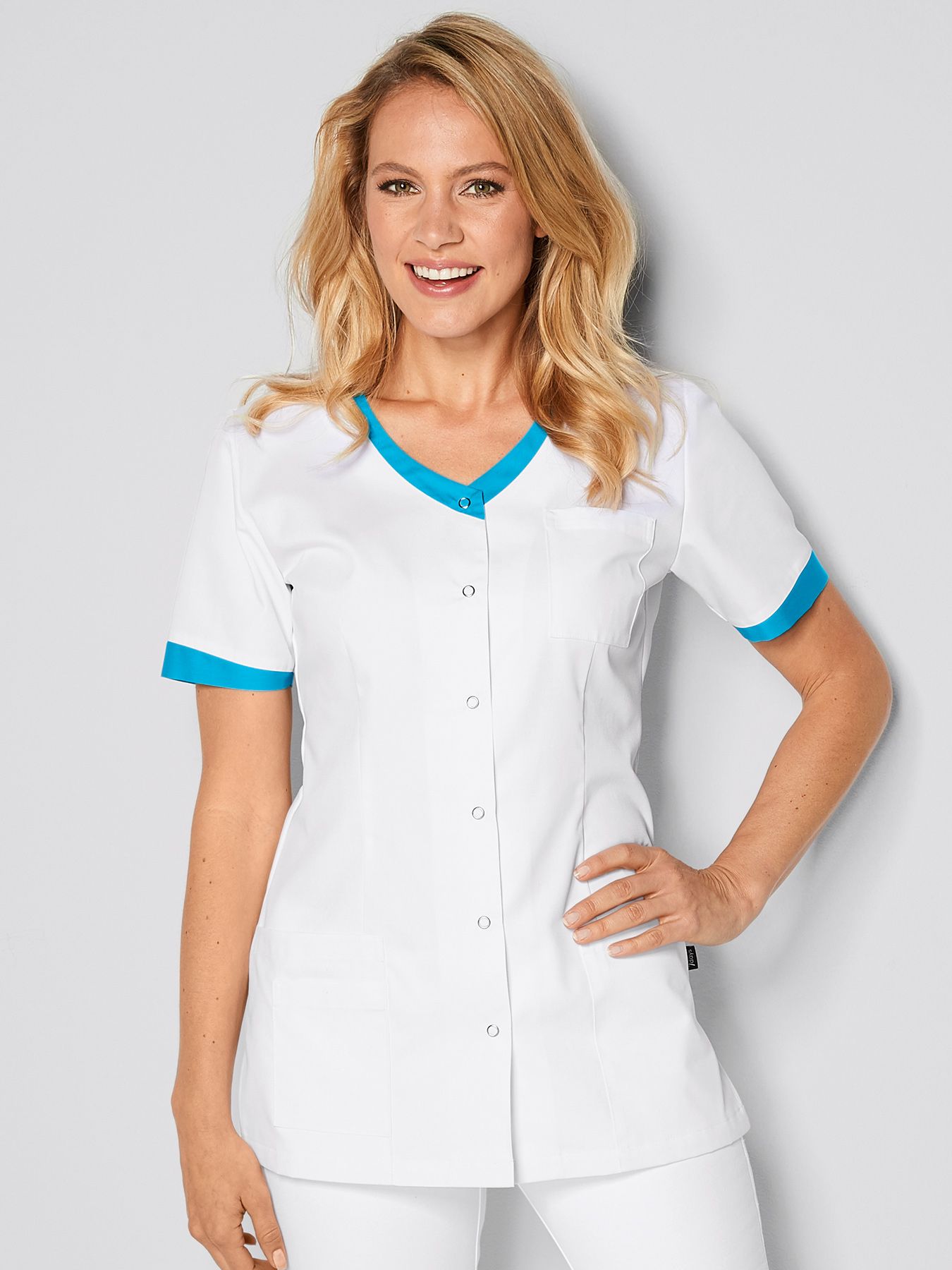 Blouse médicale avec détails colorés HEIDE