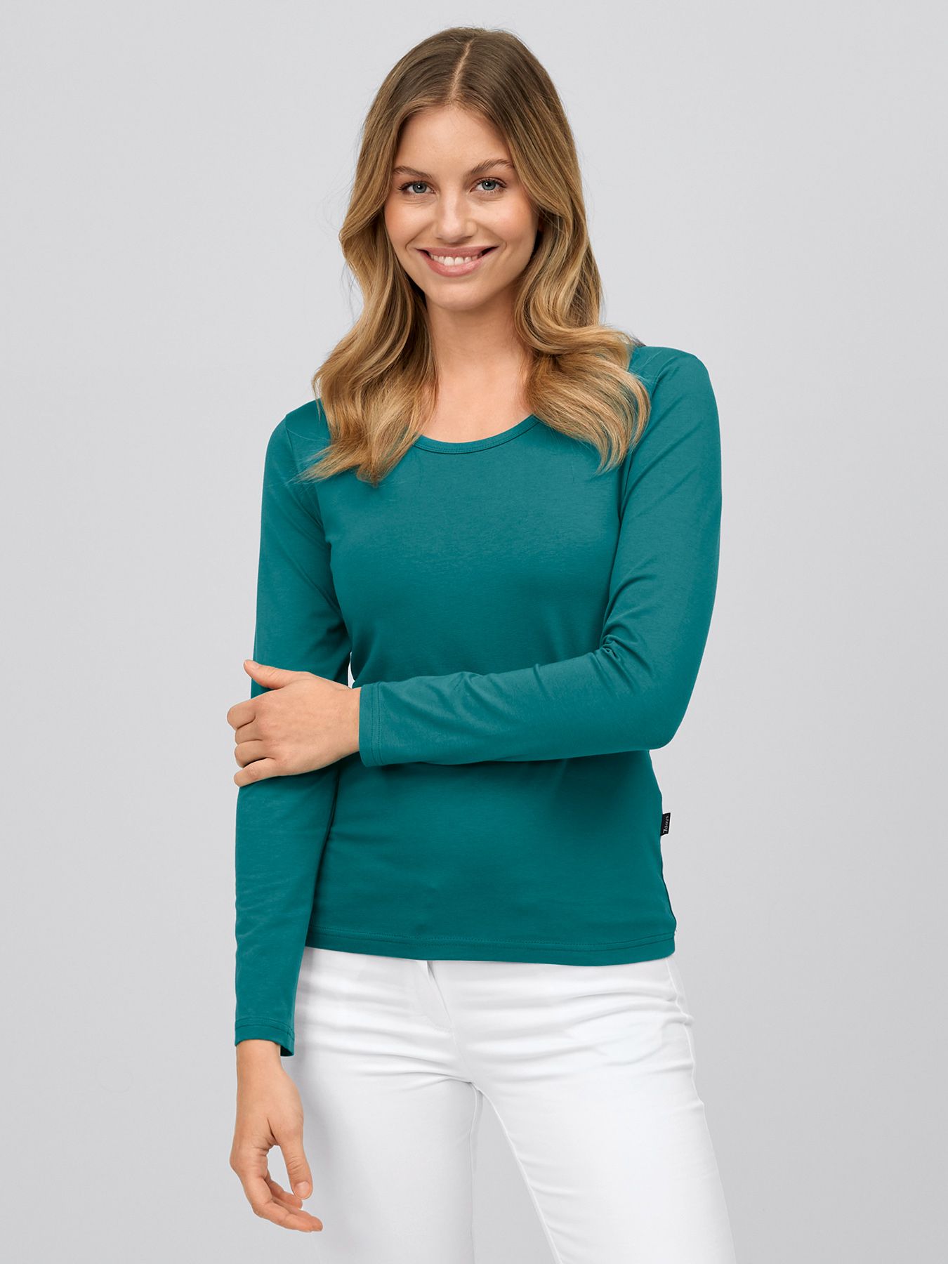 T-shirt femme à manches longues ZAMORA, lavage à 60°