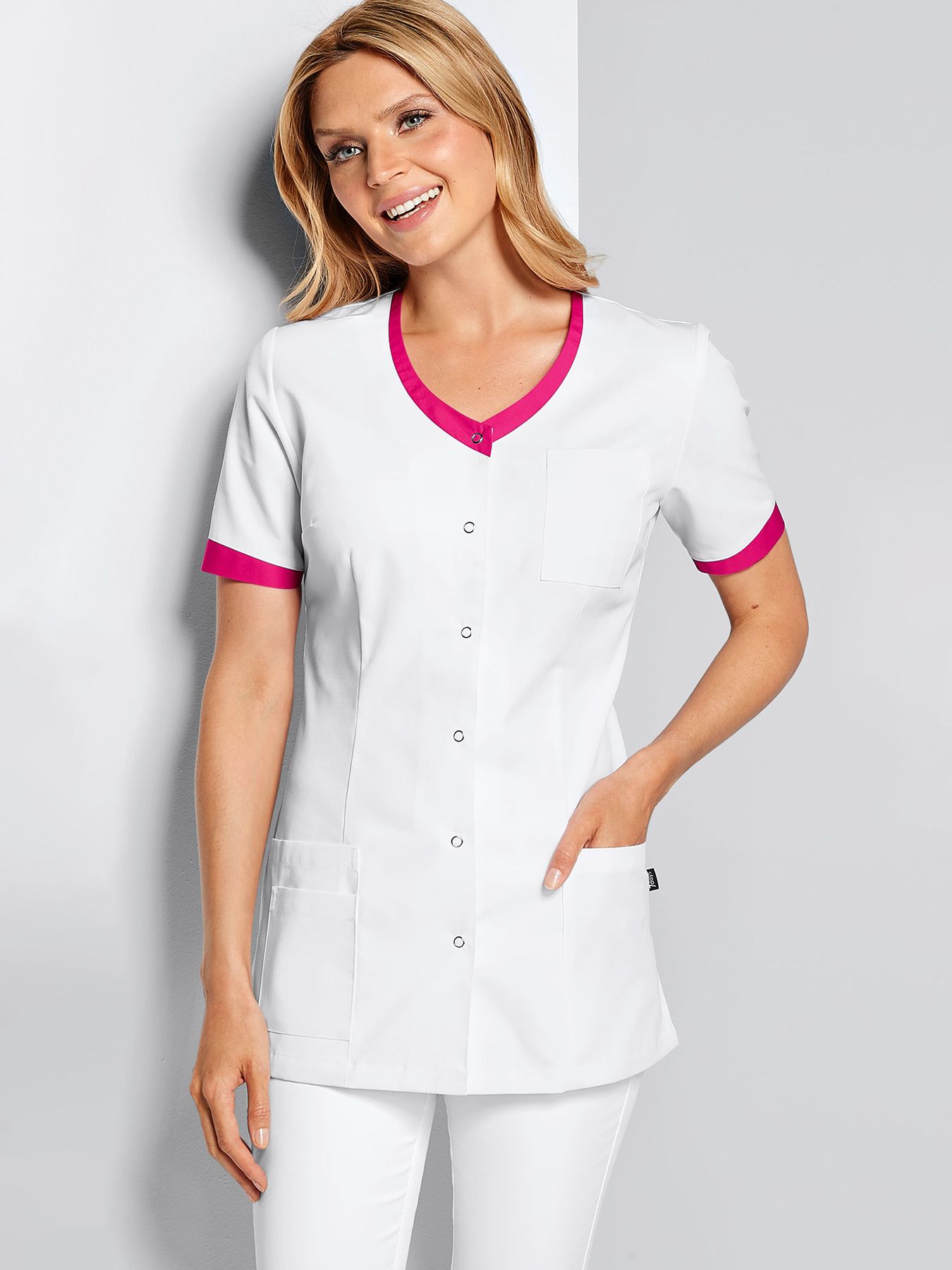 Blouse médicale avec détails colorés HEIDE
