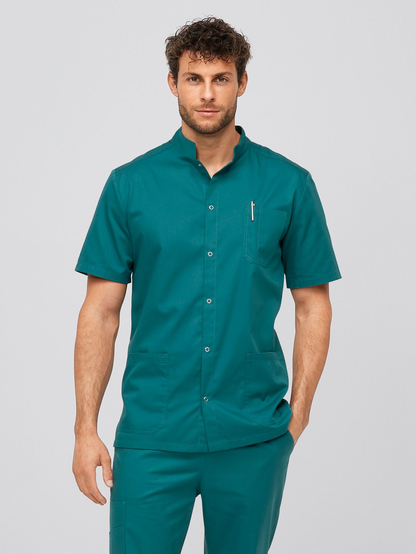 Blouse médicale avec boutonnière à pressions ARNES