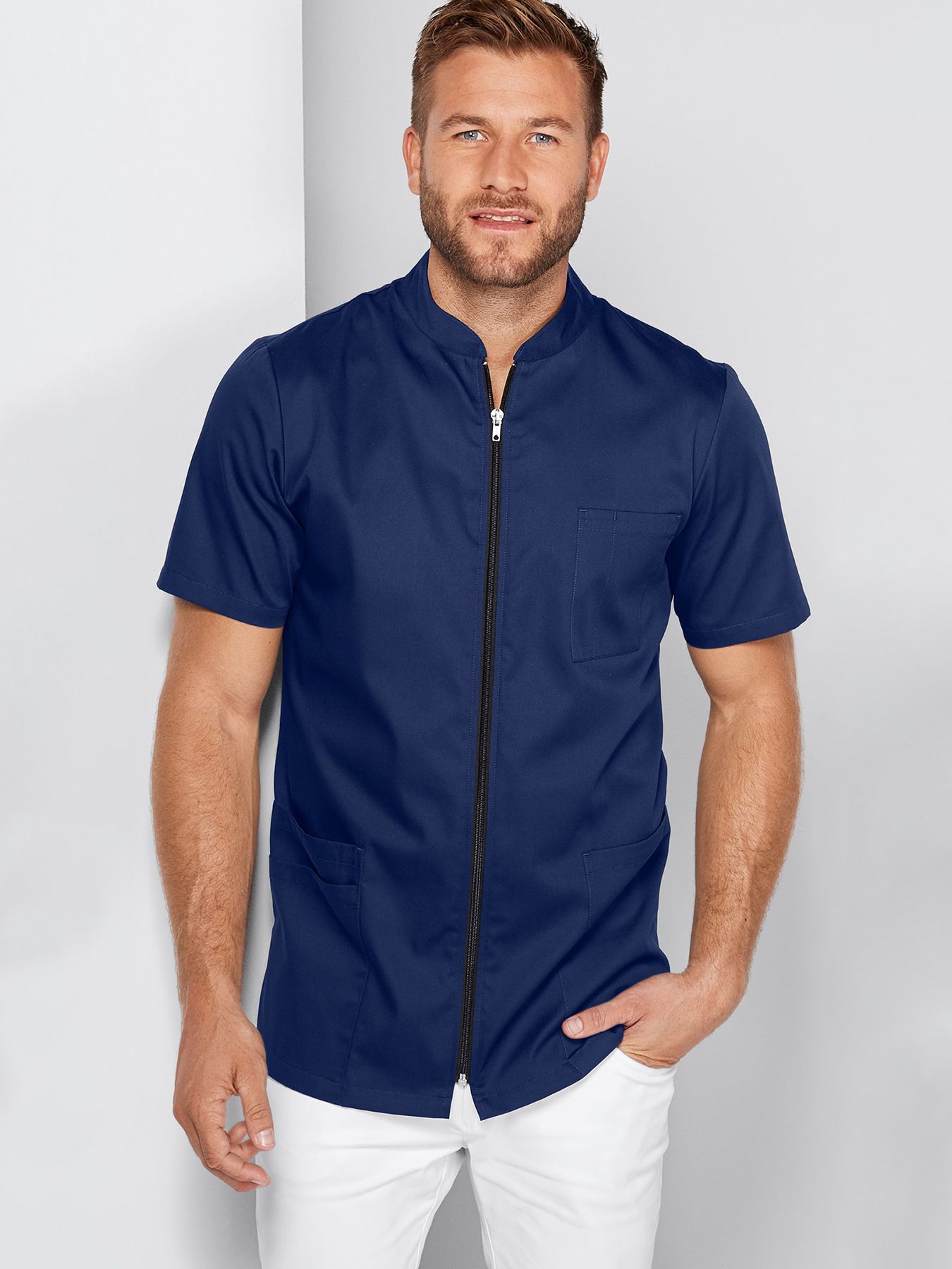 Blouse médicale LINARES avec fermeture éclair