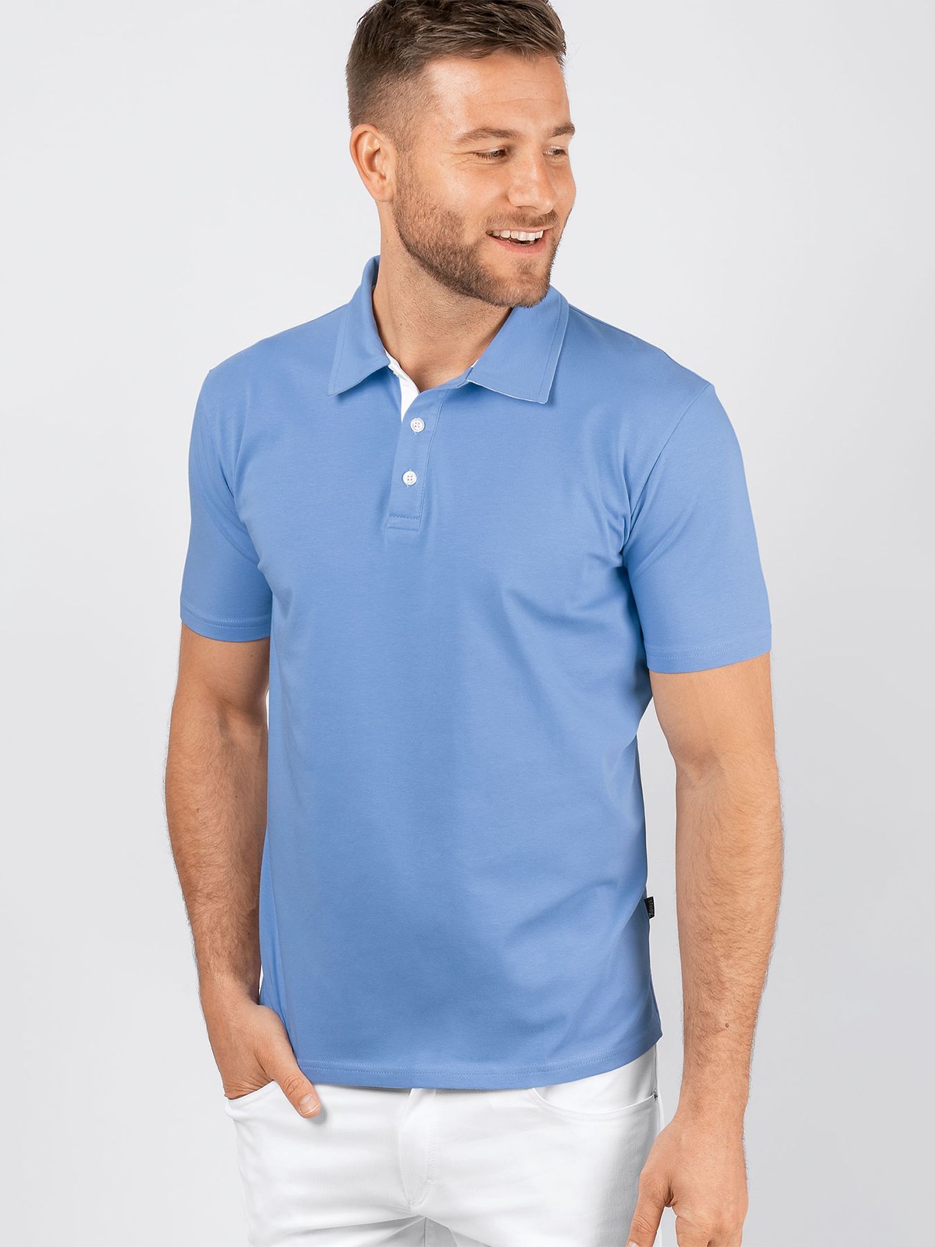 Chemise homme avec col en single jersey 
