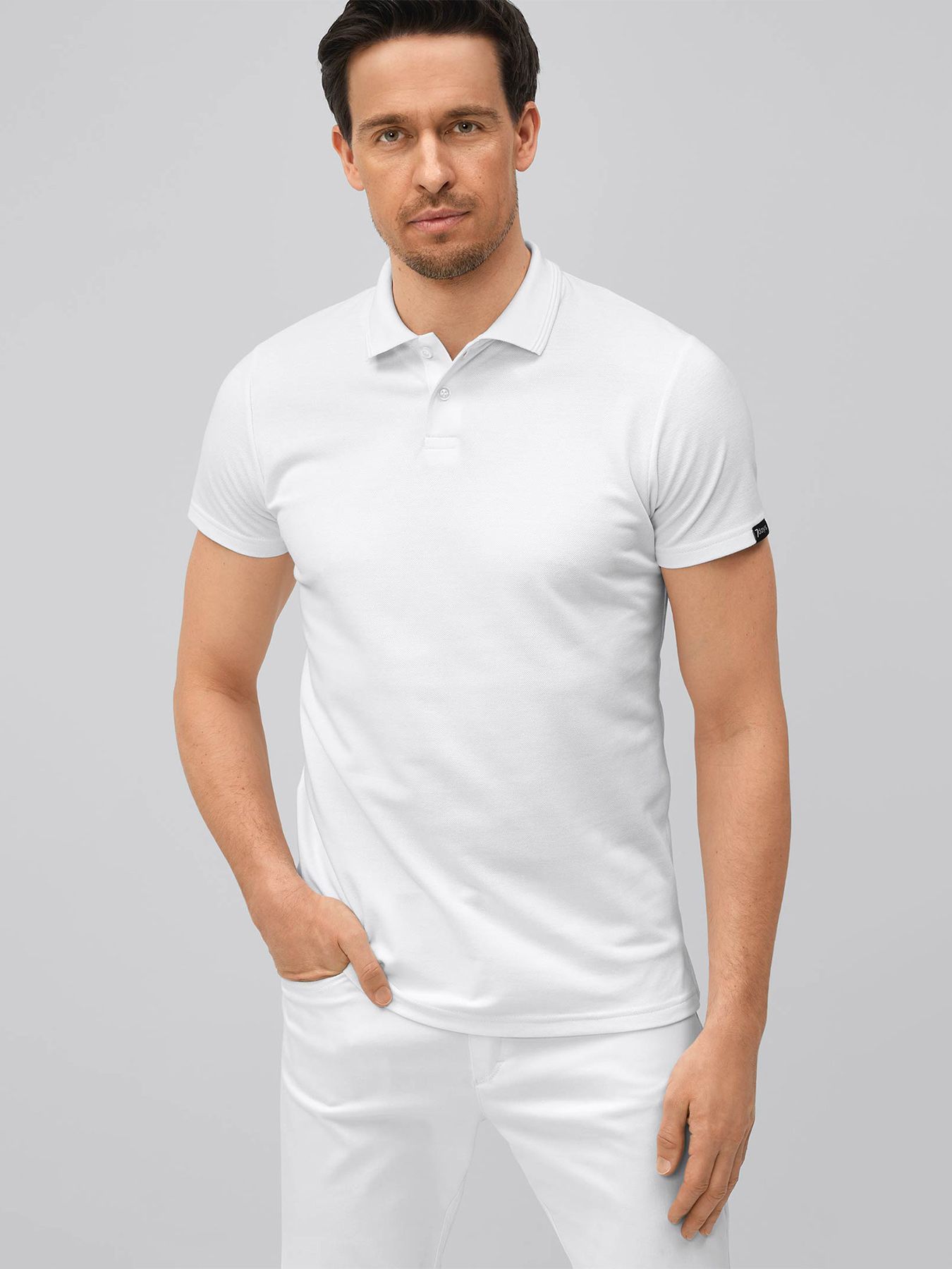 Polo homme en maille piquée METZ, lavage à 90°