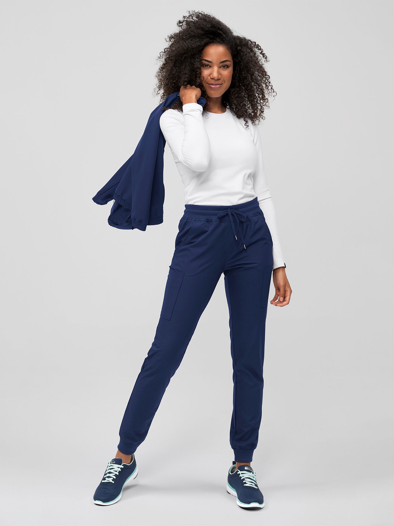 Pantalon femme avec ourlets élastiques RONDA – active-stretch