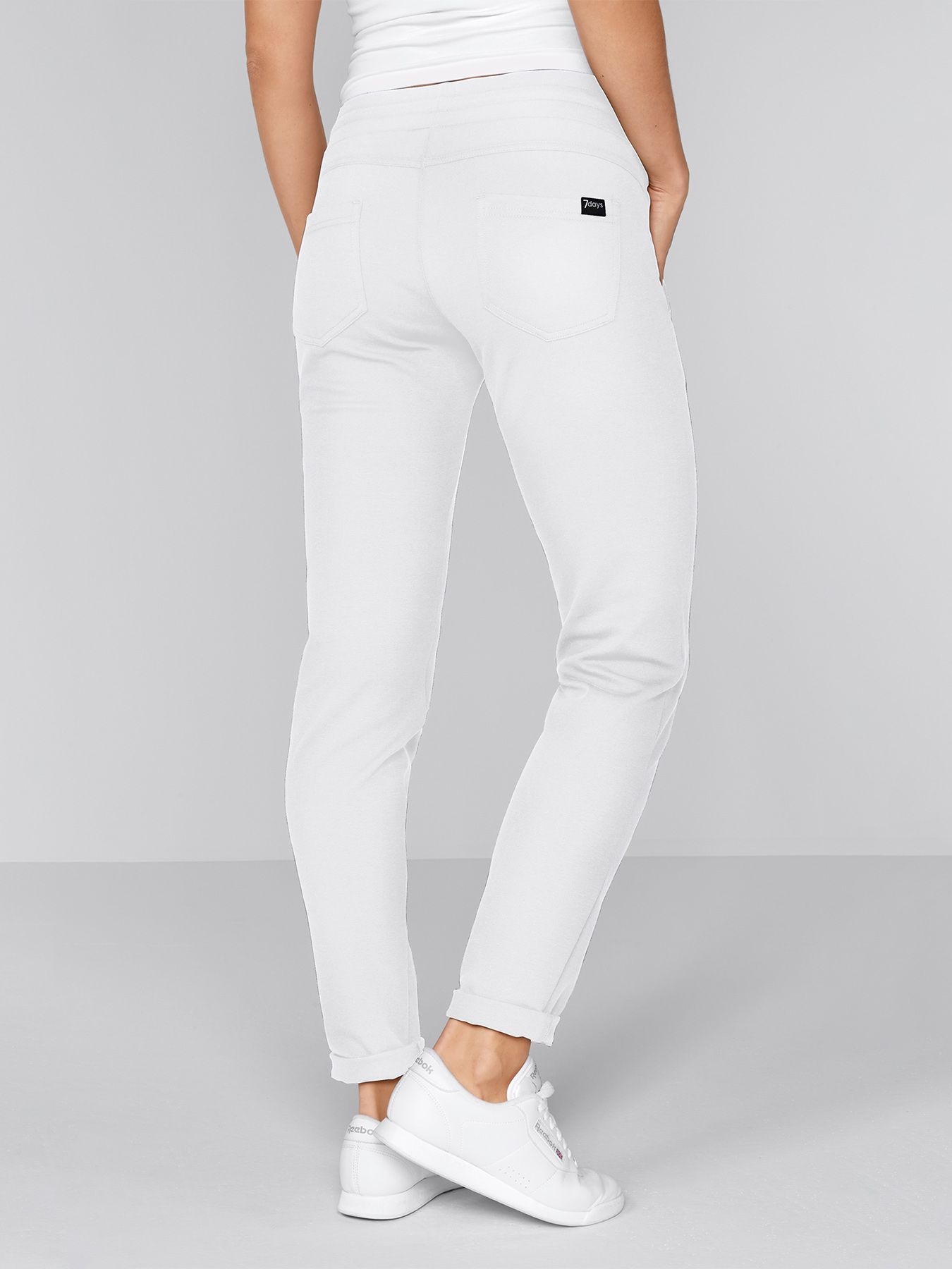 Pantalon décontracté en jersey opaque à maille interlock PETRA