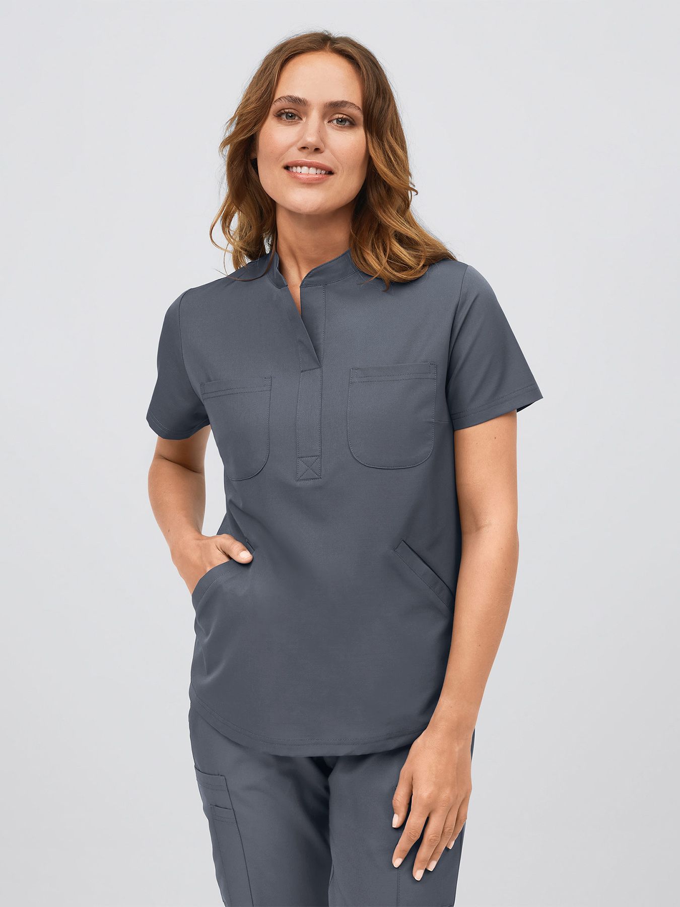 Tunique à col chemisier et extension active