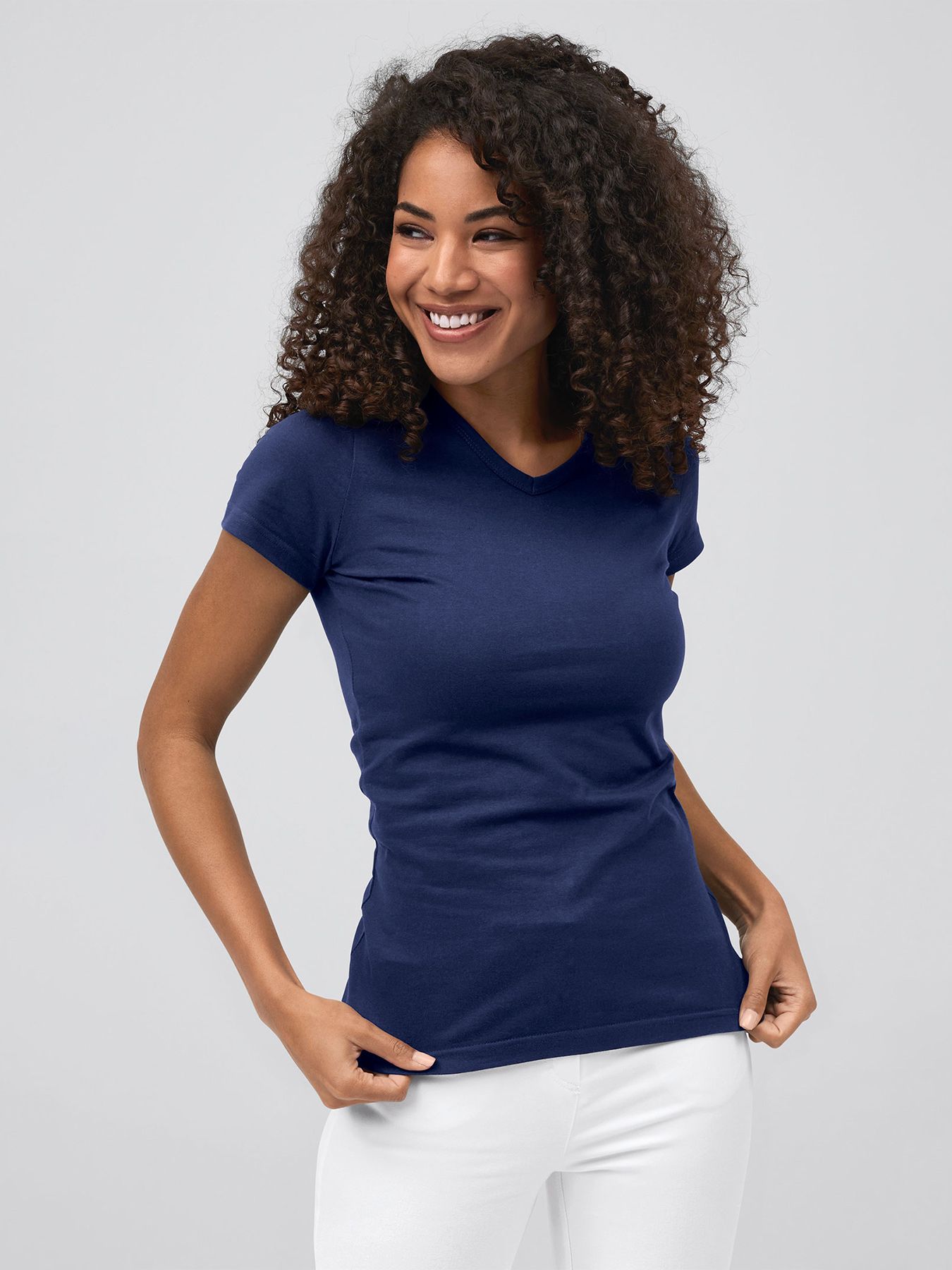 T-shirt femme à encolure V SPARTA , lavage à 60°