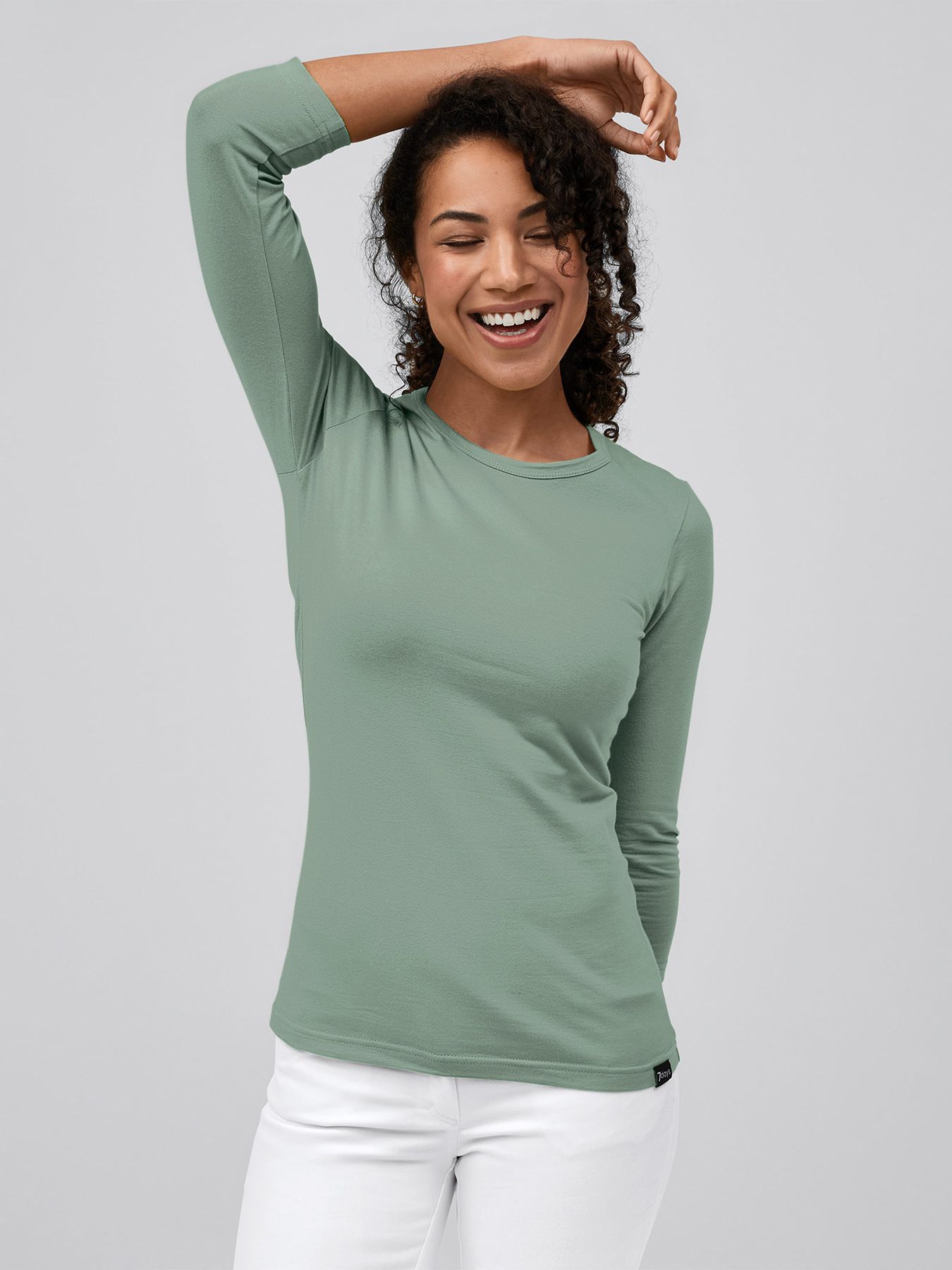 Shirt femme à manches ¾ RIGA, lavage à 60°