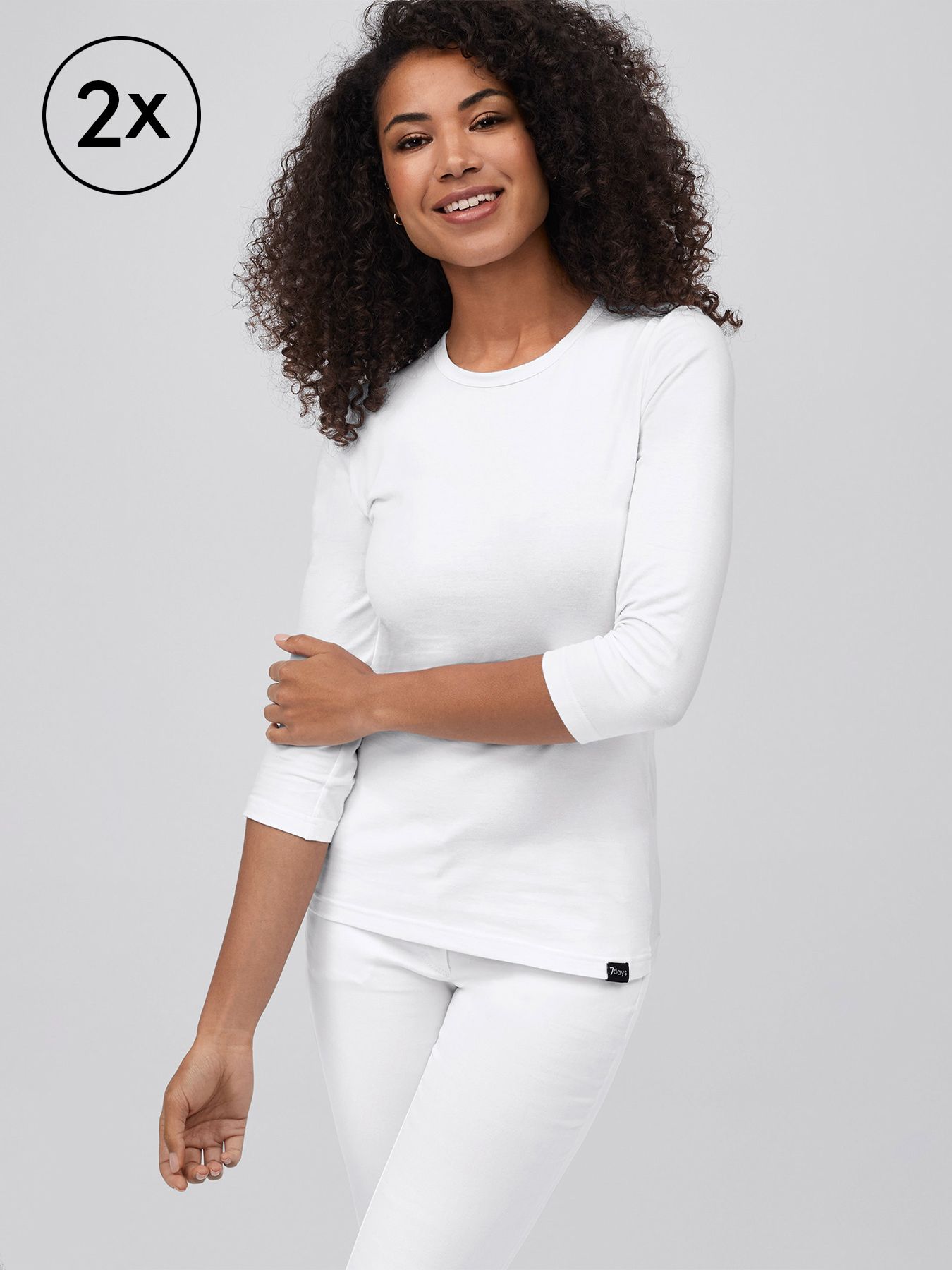 Shirt femme à manches ¾ – lot de 2