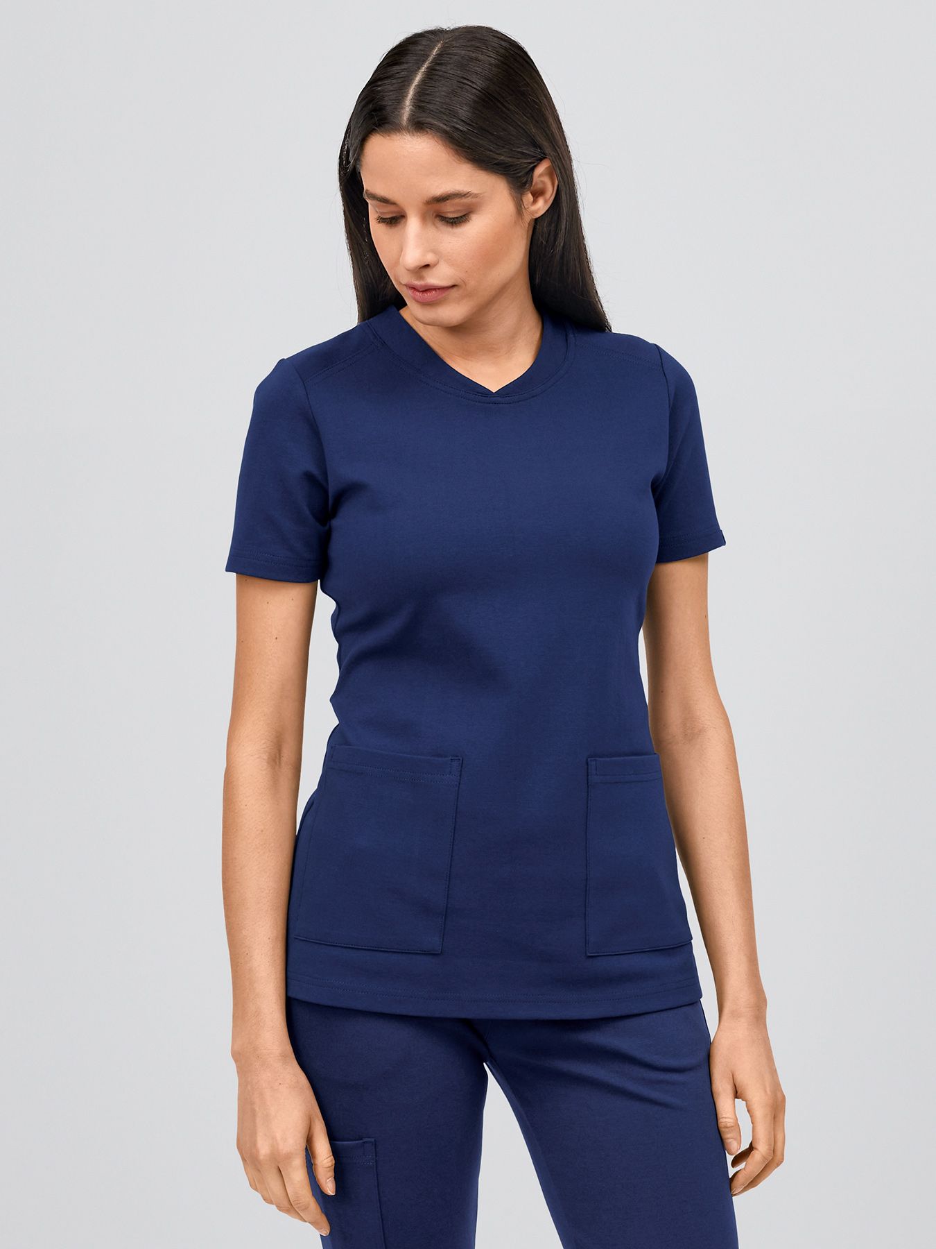 Tunique médicale en jersey à maille interlock