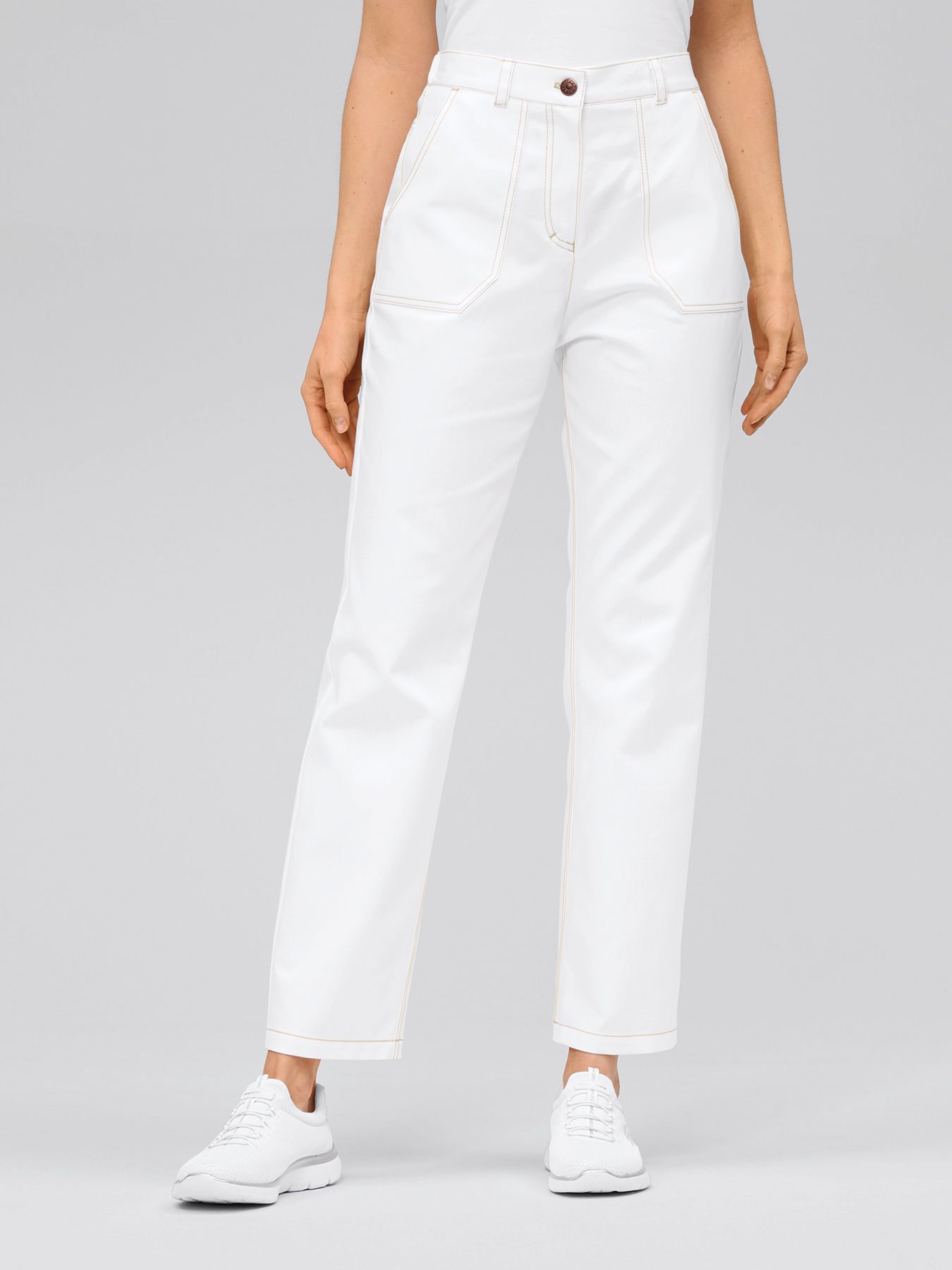 Pantalon à coutures contrastées