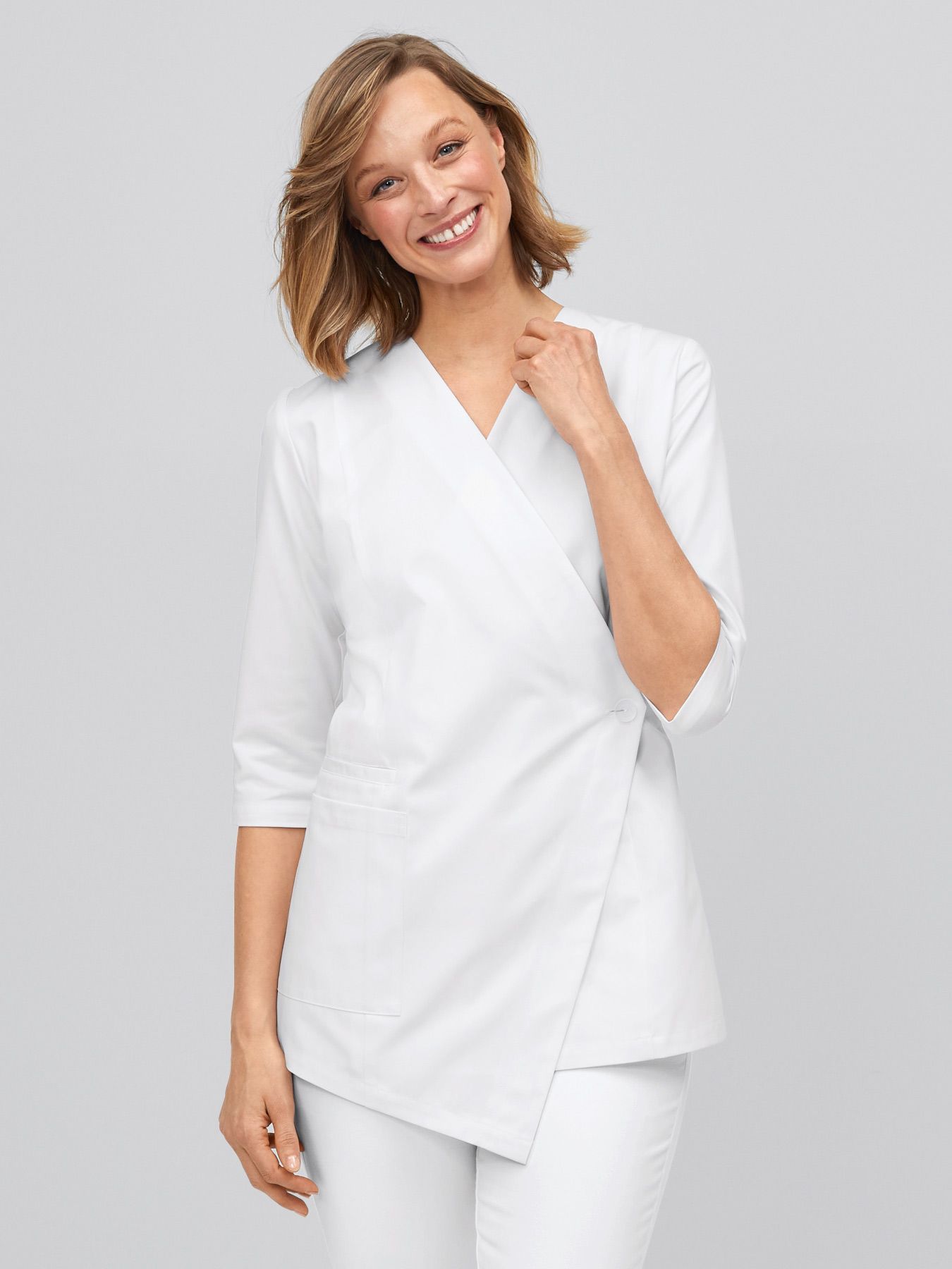 Blouse médicale – cache-cœur