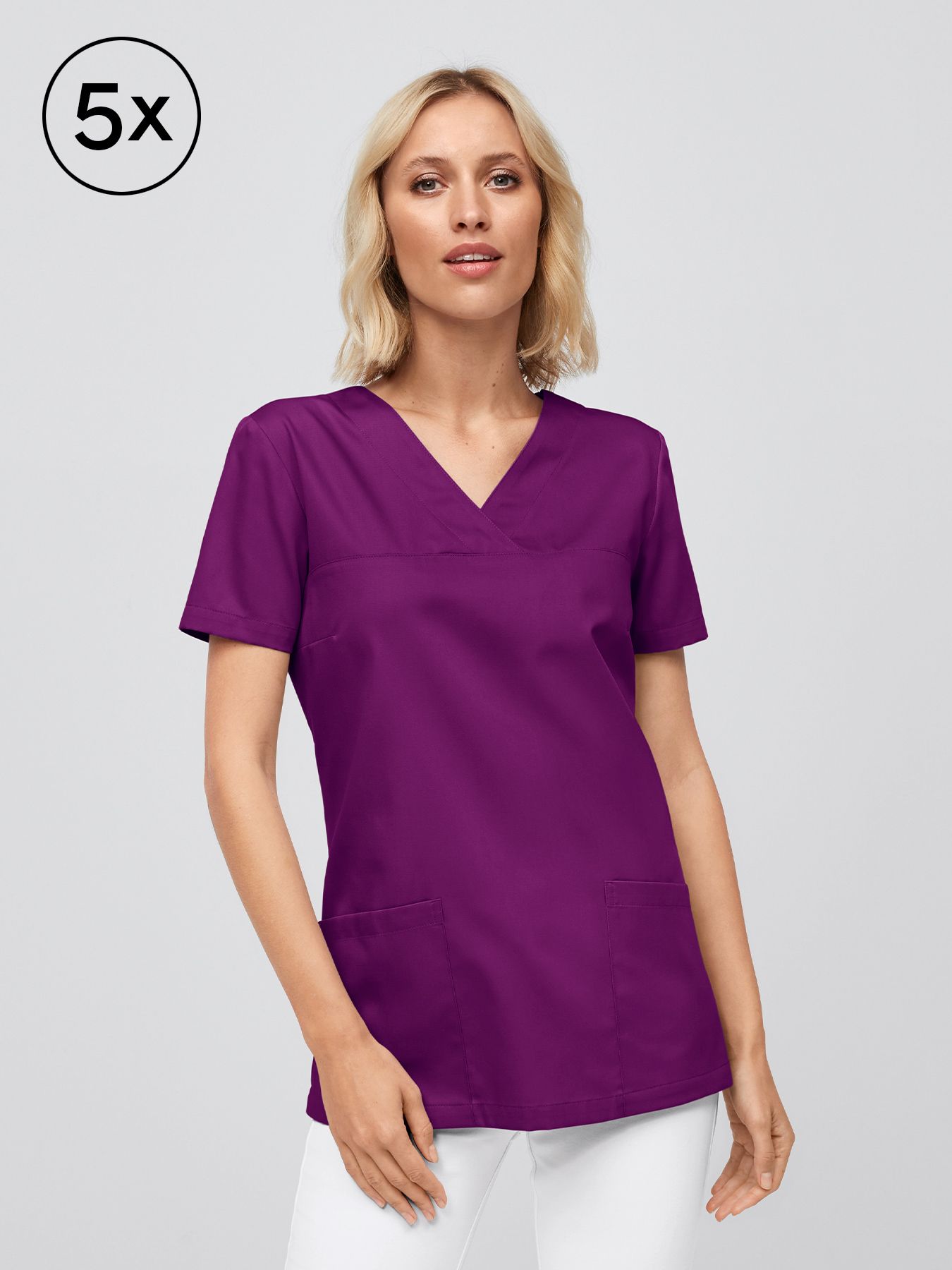 Tunique médicale facile à enfiler BORNA – lot de 5 