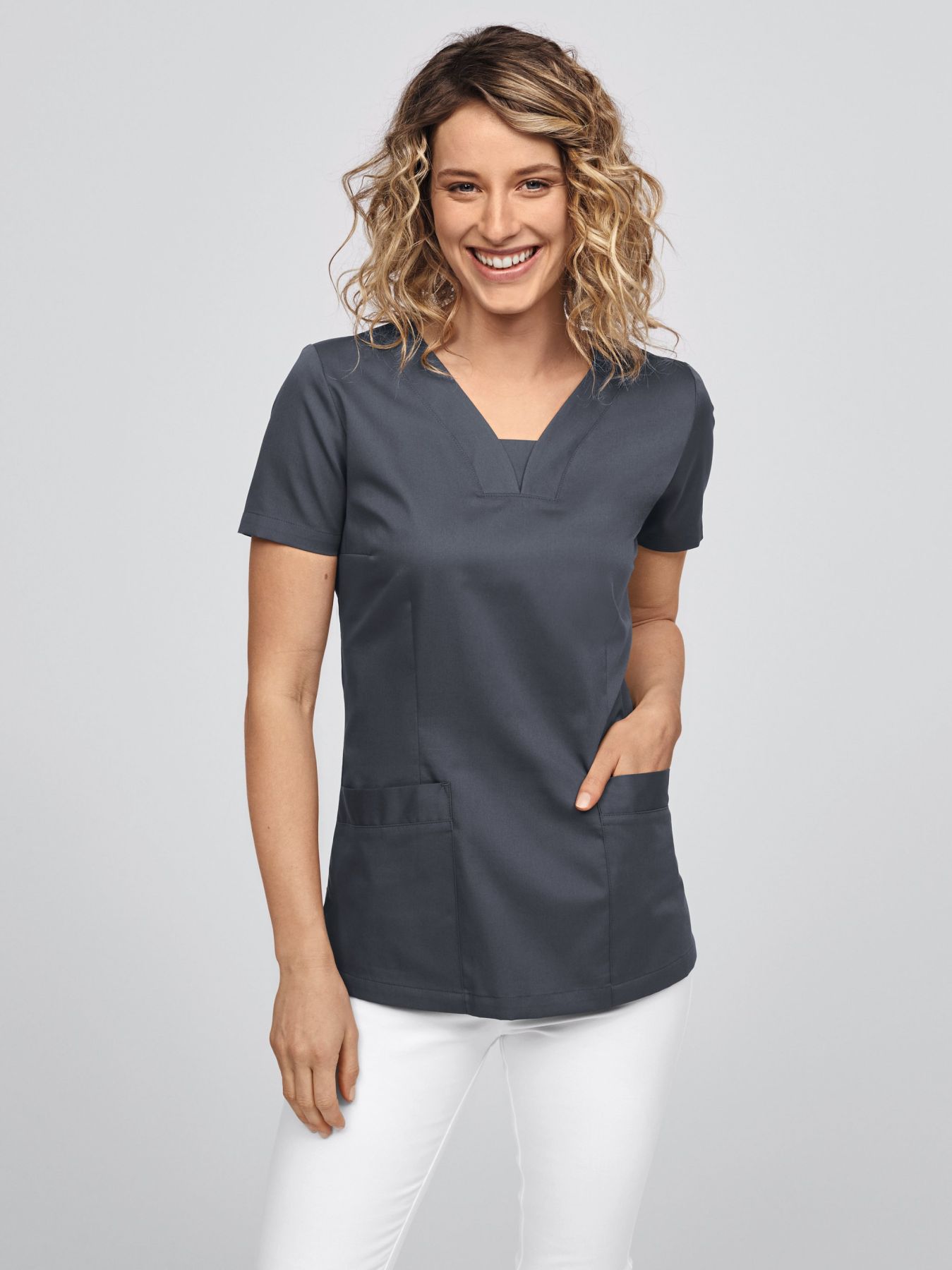 Tunique médicale facile à enfiler ALESIA