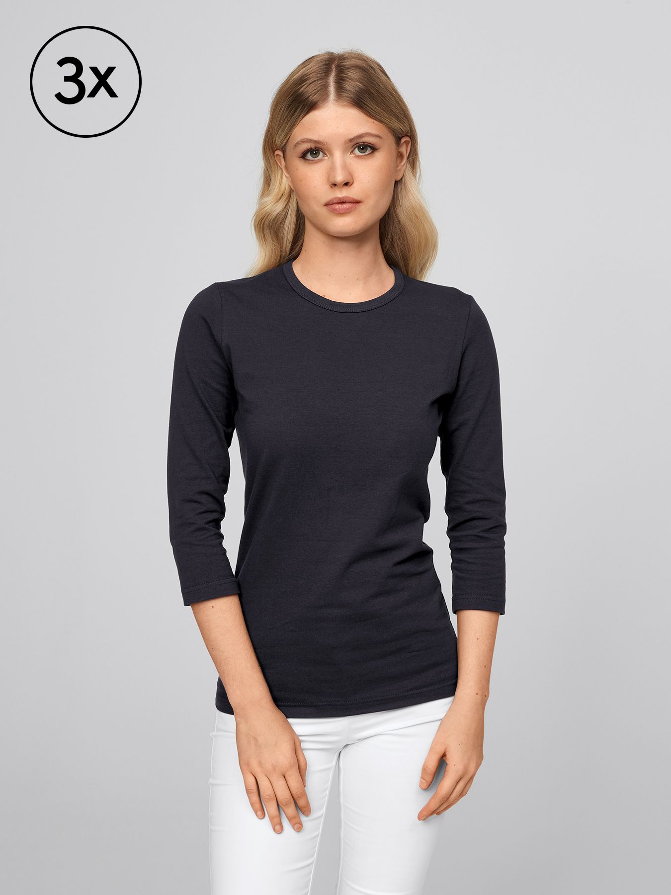 Shirt à manches ¾ AREL – lot de 3