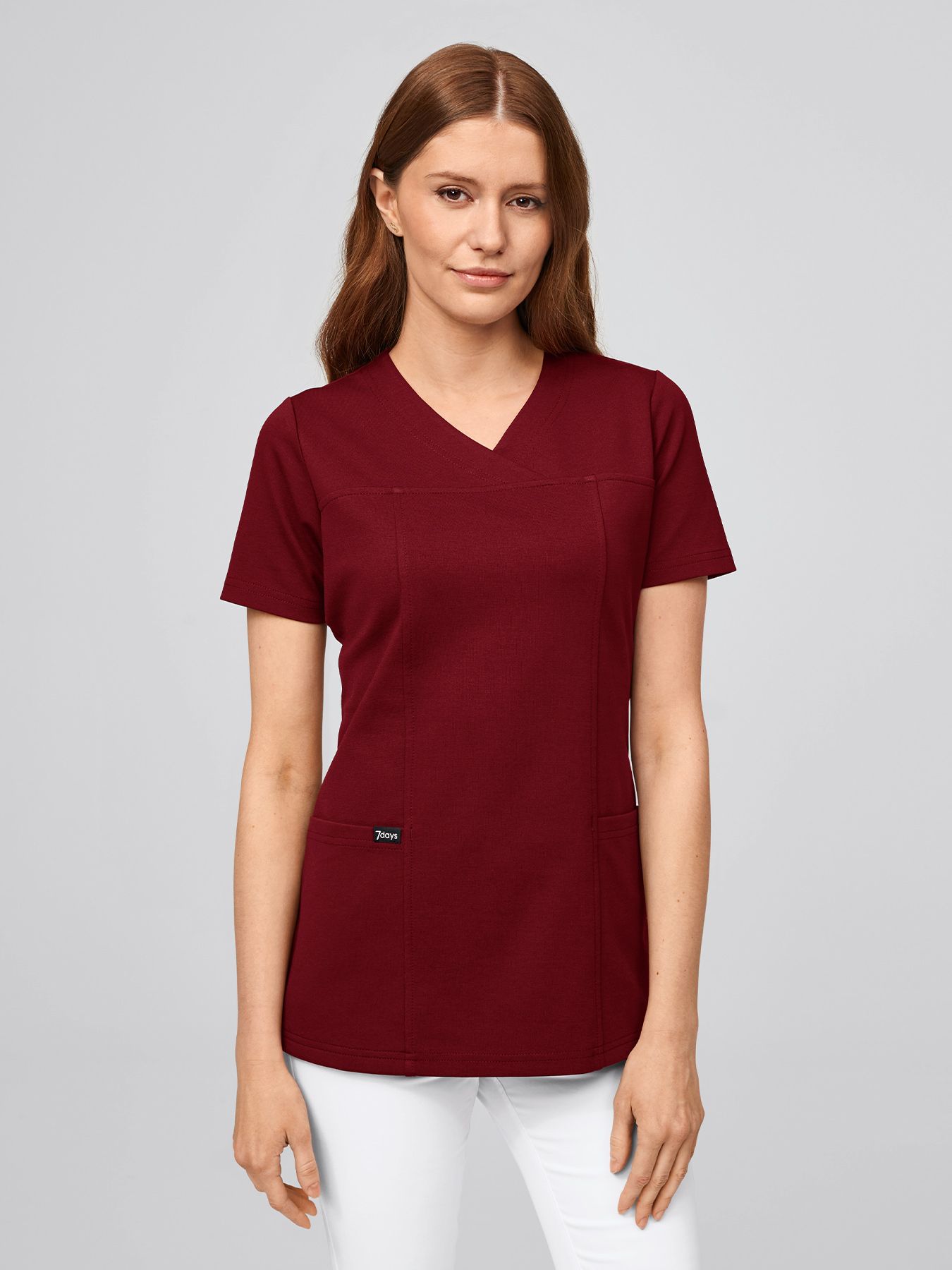 Tunique médicale en jersey à maille interlock PAOLA, lavage à 60°