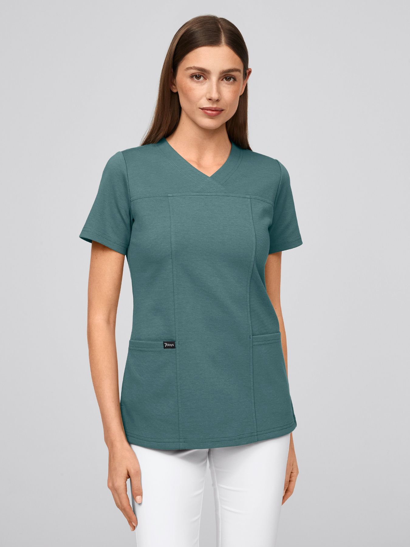 Tunique médicale en jersey à maille interlock PAOLA, lavage à 60°