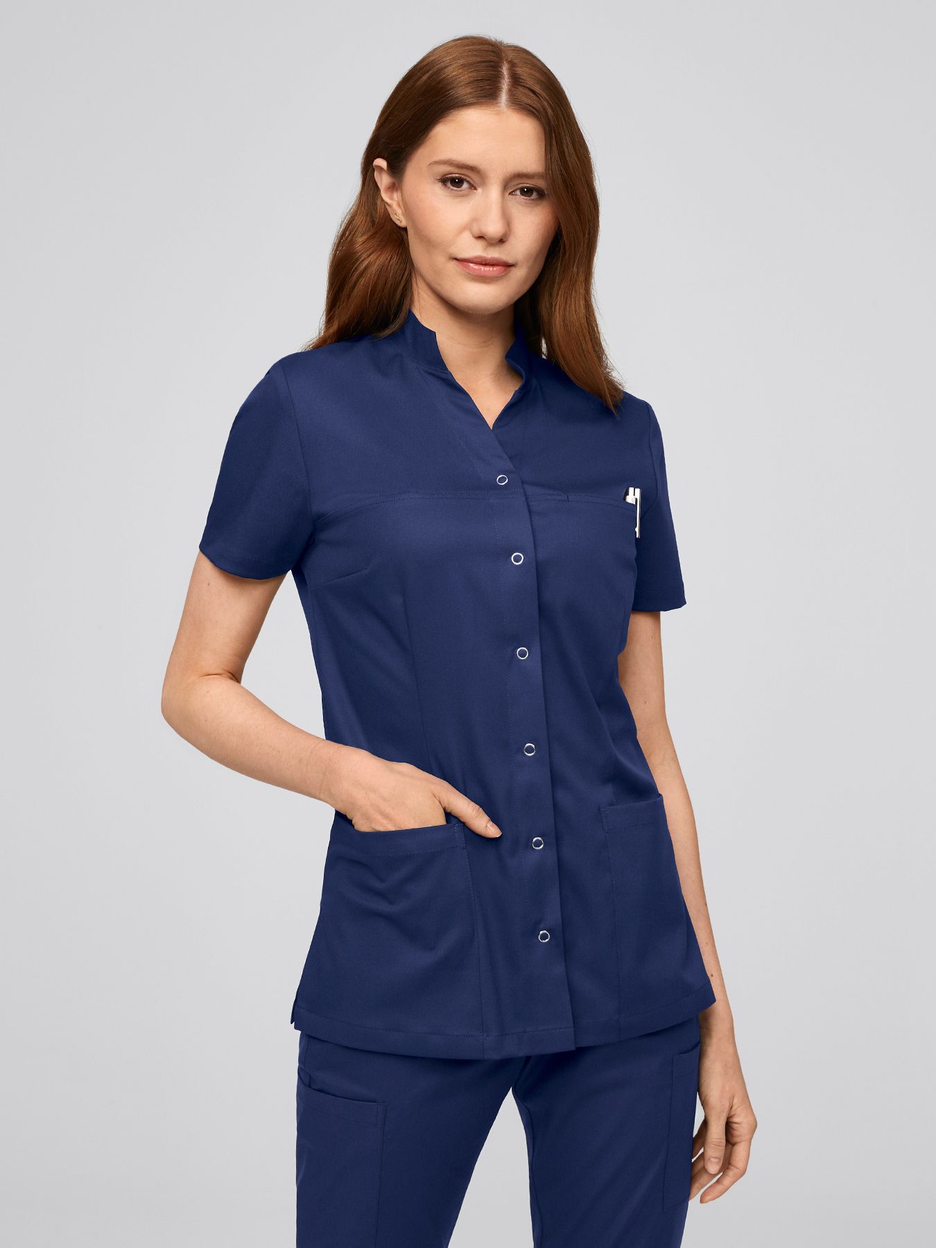 Blouse médicale femme en Lyocell (TENCEL™) VALLETTA - stretch