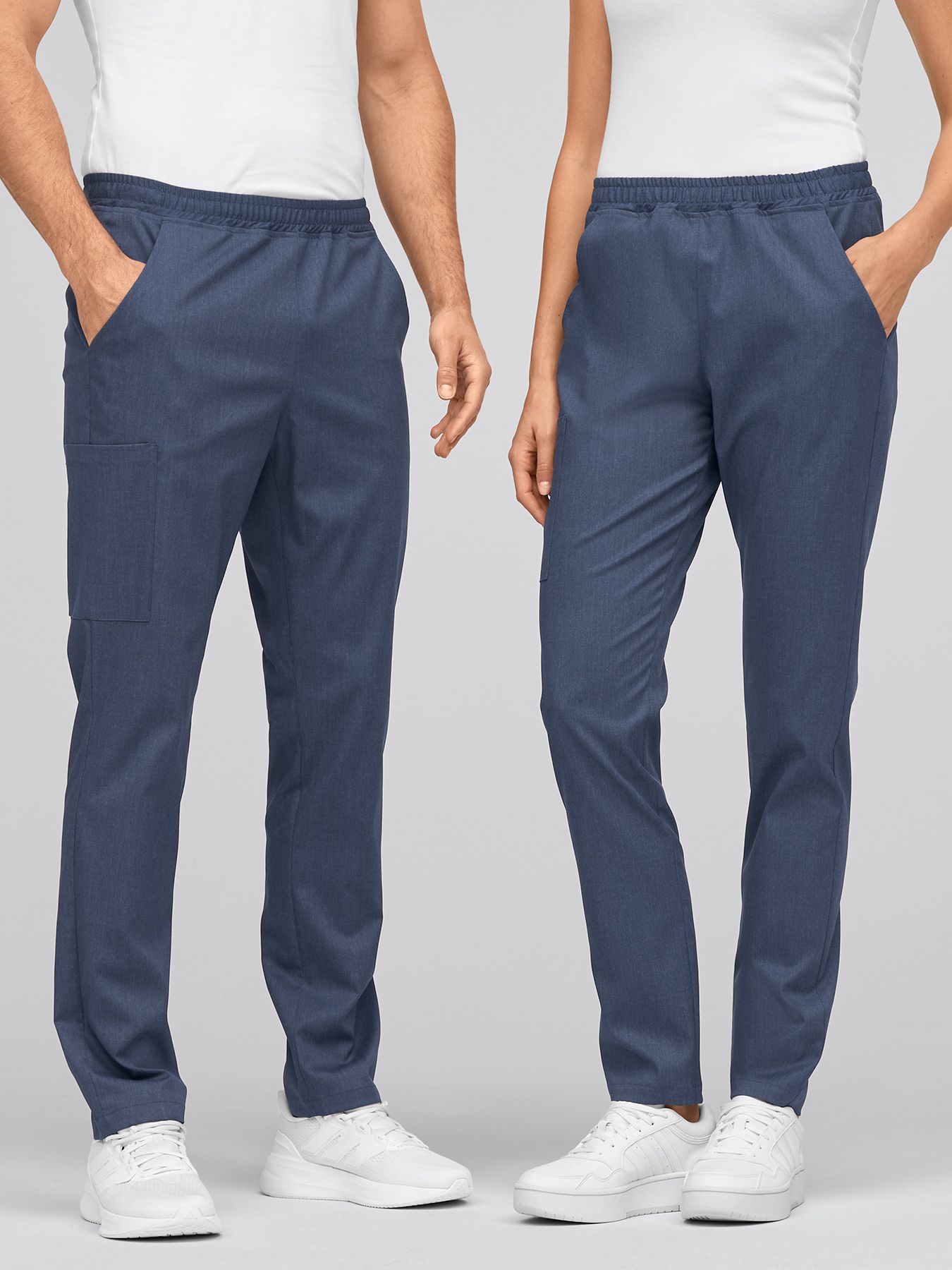 Pantalon mixte à enfiler BARRIE Lyocell (TENCEL™) chiné